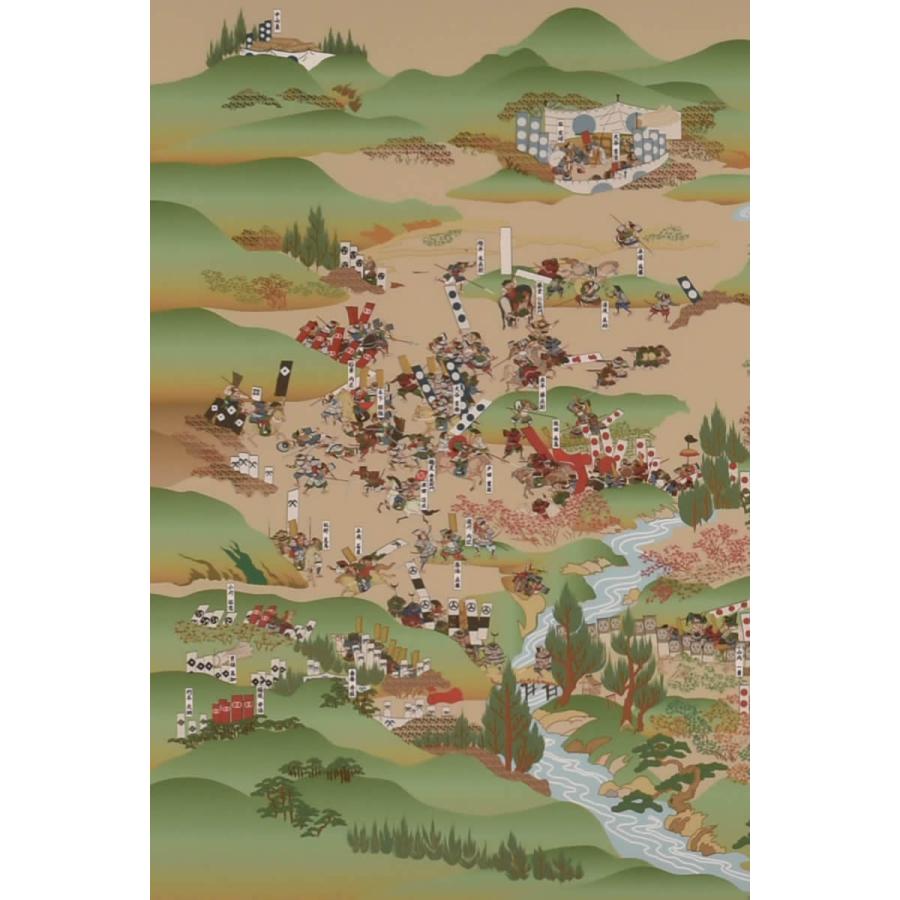 現代復刻版「関ヶ原合戦図屏風」掛軸風タペストリー : 心斎橋花房