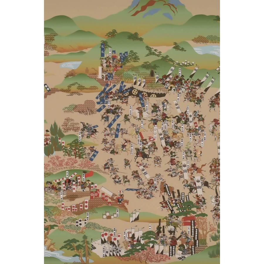 現代復刻版「関ヶ原合戦図屏風」掛軸風タペストリー : 心斎橋花房