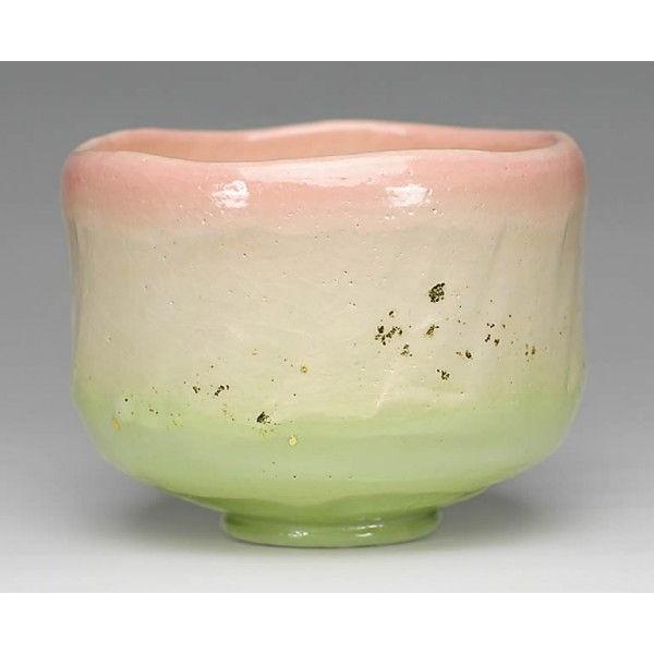 吉村楽入 2015年初春細工物 楽入印 「春霞」春色茶碗 コーヒー、ティー用品-抹茶茶碗