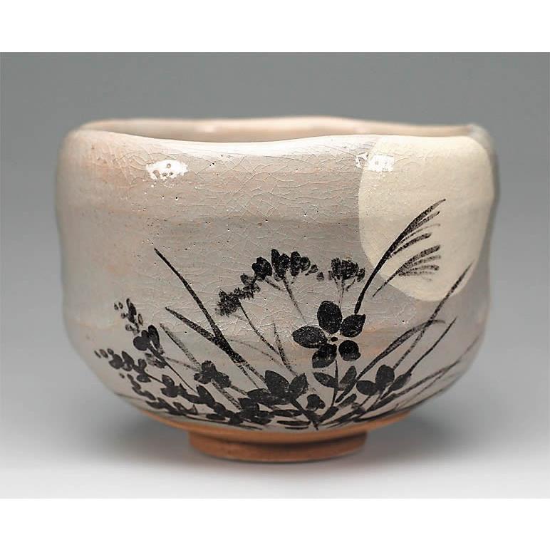 吉村楽入 2016年初春作品 「秋草影絵」茶碗 : 心斎橋花房ヤフー