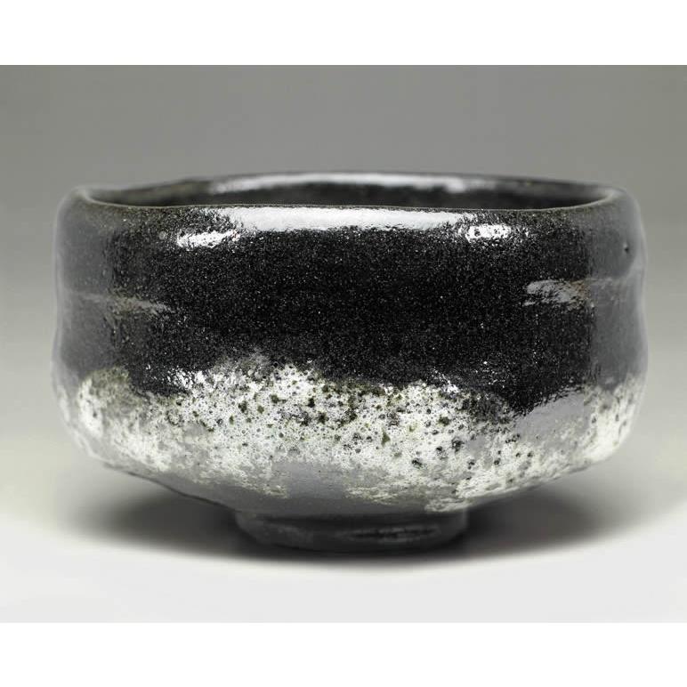 吉村楽入　2016年初春作品　道入「荒磯」写　黒楽茶碗