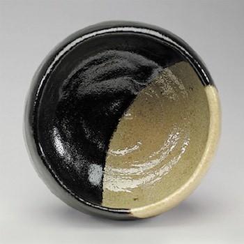 吉村楽入 2019年初春作品 黒楽茶碗「日月」 : 心斎橋花房ヤフー店