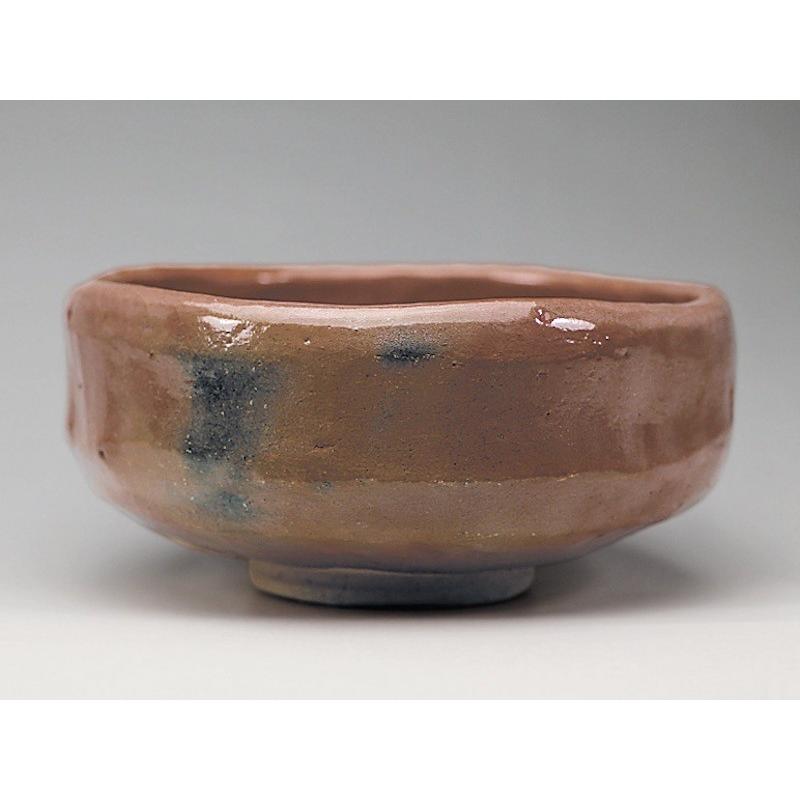 吉村楽入　2019年初春作品　赤楽馬盥茶碗　角印