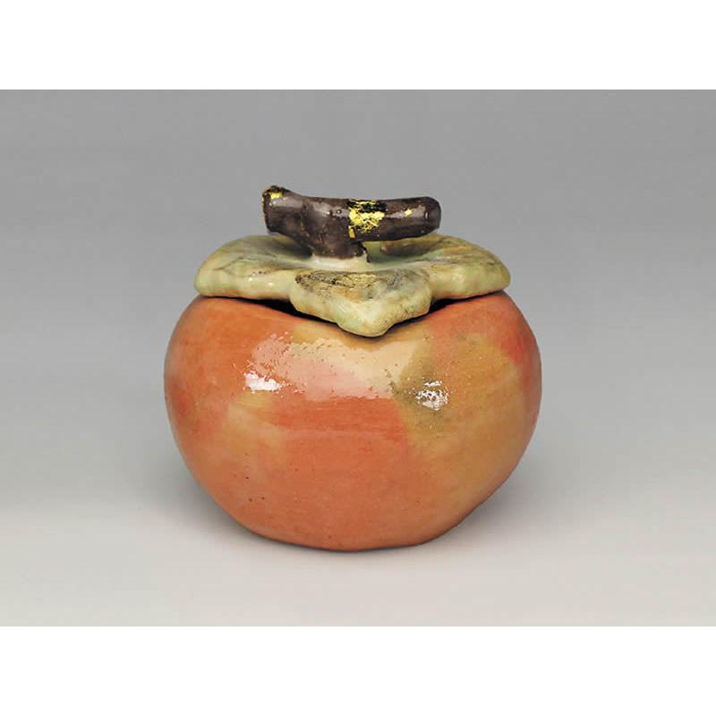 吉村楽入 2021年初春作品 赤楽 柿 香合 : 心斎橋花房ヤフー店 - 通販