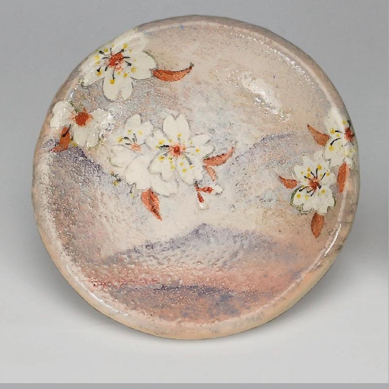 吉村楽入 2022年初春作品 山桜 豆皿 : 心斎橋花房ヤフー店 - 通販