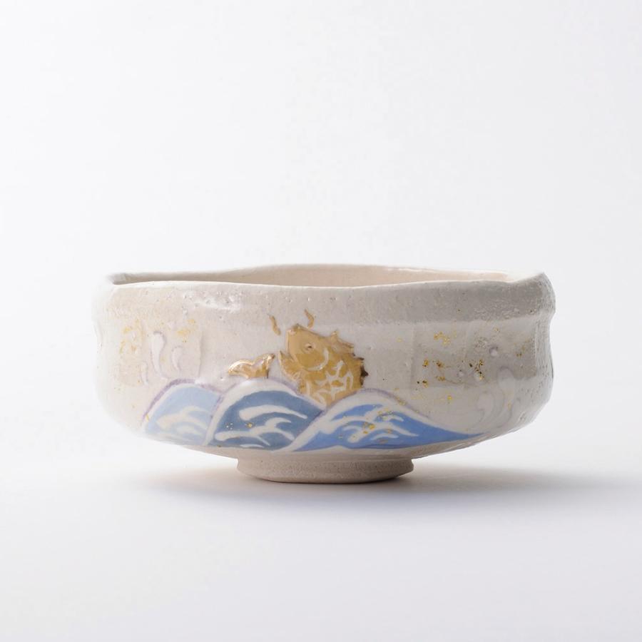 吉村楽入 2024年新春作品 馬盥形 荒磯 季節茶碗 楽入印 : 心斎橋花房