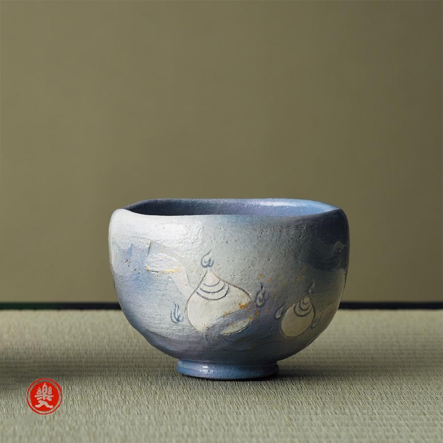 楽入窯 2025年新春作品 [干支茶碗] 宝珠巳の絵 : 心斎橋花房ヤフー店