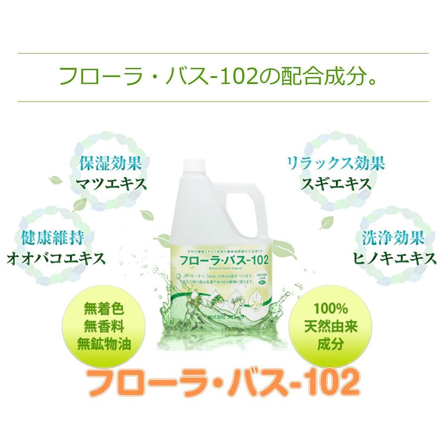 浴用化粧品　入浴液　フローラ・バスー102 お肌しっとり入浴液「フローラ・バス-102」 - HB-101 フローラ公式通販