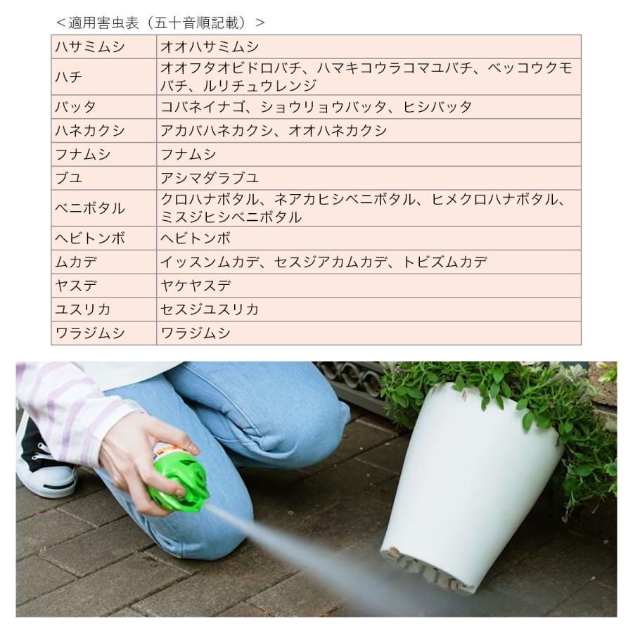 カダン お庭の虫キラーダブルジェット 450ml フマキラー 超速攻退治＆住みつき予防 3カ月 不快害虫駆除剤｜e-hanas｜06