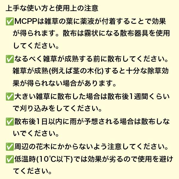 除草剤 MCPP液剤×10本 100ml 理研グリーン 除草剤 芝生 除草剤 芝生用除草剤 西洋芝 除草剤 芝 除草剤 芝生除草剤_4