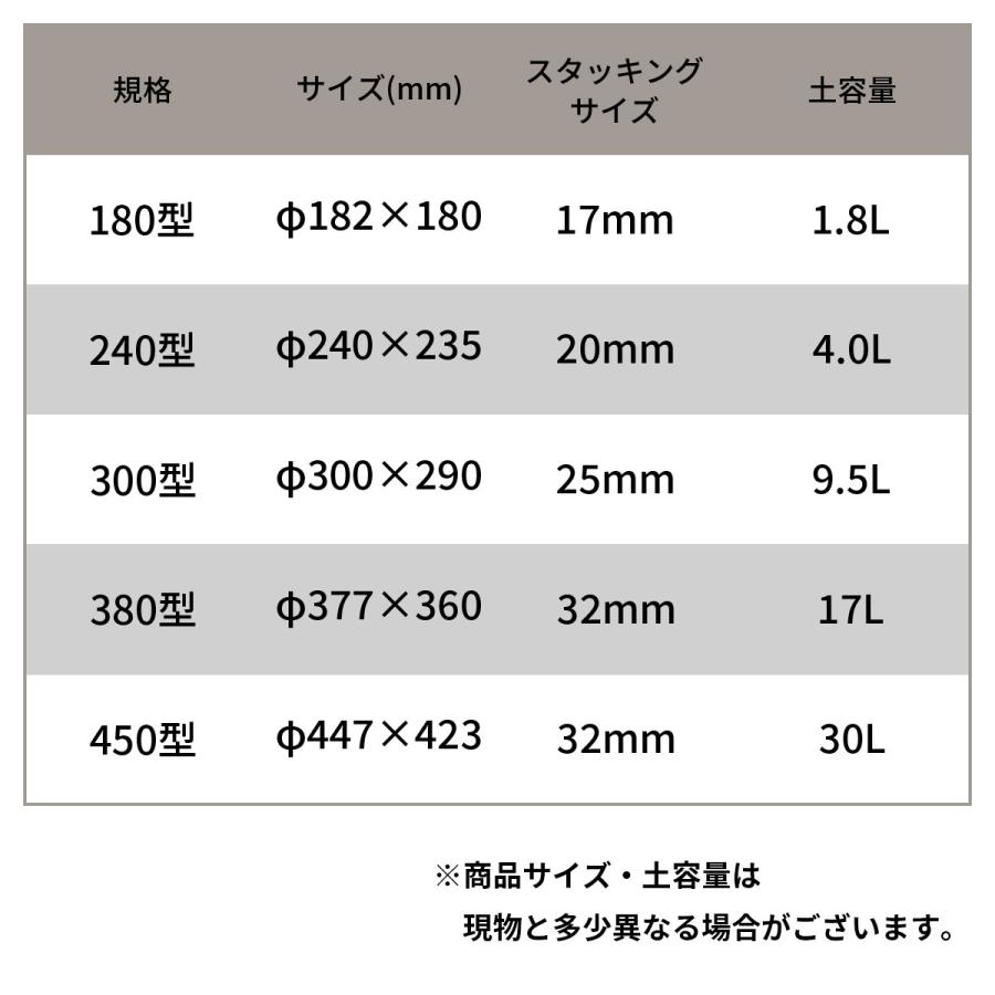 ロゼアポット 300型 ブラウン アップルウェアー 300Φ×290 土容量9.5L 鉢｜e-hanas｜06