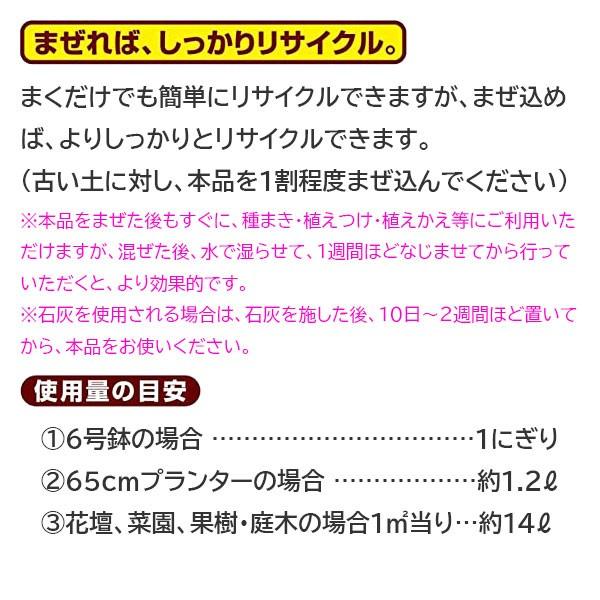 まくだけで甦る 5L 自然応用科学 自然倶楽部 土をふかふかに 土のリサイクル材 土壌改良｜e-hanas｜04