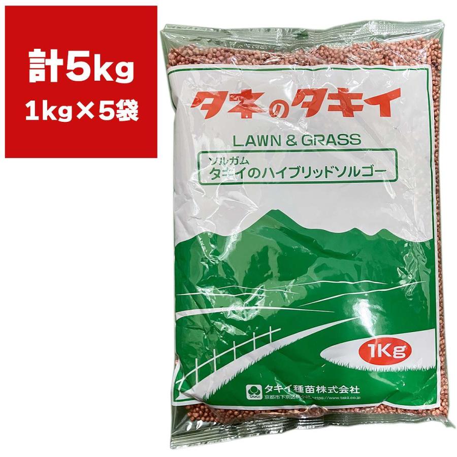 緑肥 ソルガム タキイのハイブリッドソルゴー 5kg (1kg×5袋) タキイ