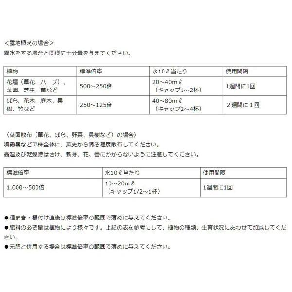 まとめ買い 12本入 花工場 原液 1200ml 住友化学園芸 グッドバランス肥料 液体肥料｜e-hanas｜05