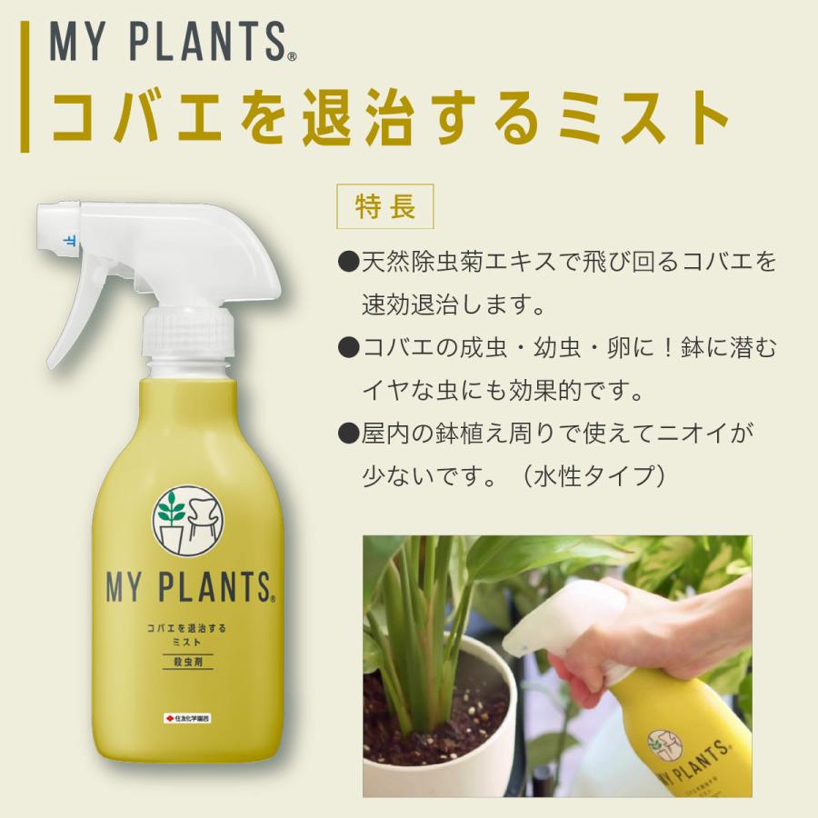 MY PLANTS 殺虫剤 コバエを退治するミスト 250ml×10本 KINCHO園芸 コバエ コバエ殺虫剤 園芸用 退治 対策 : e ...