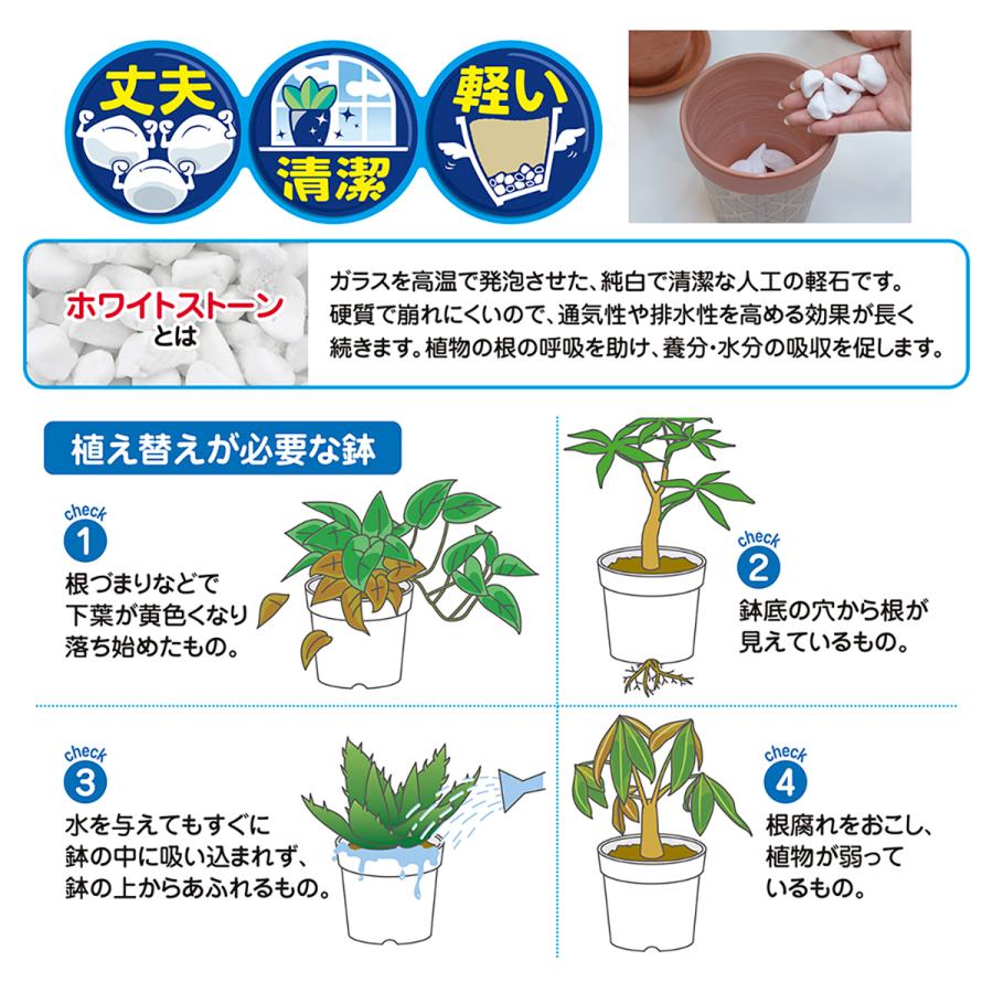 きれいな鉢底石 10L 花ごころ 鉢底石 清潔 鉢 プランター 家庭園芸
