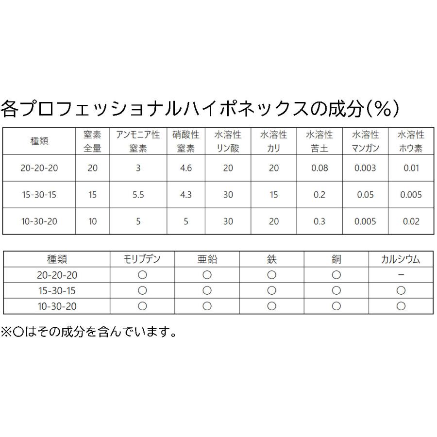 肥料 プロフェッショナル ハイポネックス 20-20-20 2kg×5袋 ハイポネックス 肥料 芝生 肥料 野菜 肥料_1