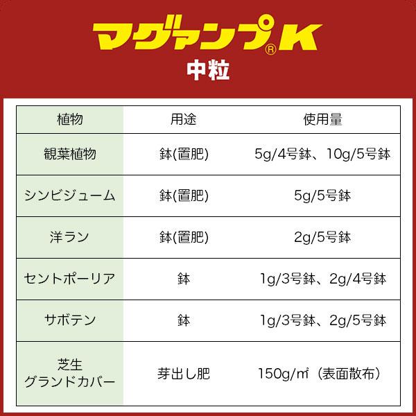 まとめ買い 6袋入 マグァンプK 中粒 2.5kg ハイポネックス 草花・球根・野菜・プランターに 約1年間の効きめ 緩効性肥料 土に混ぜこむ元肥 送料無料｜e-hanas｜11