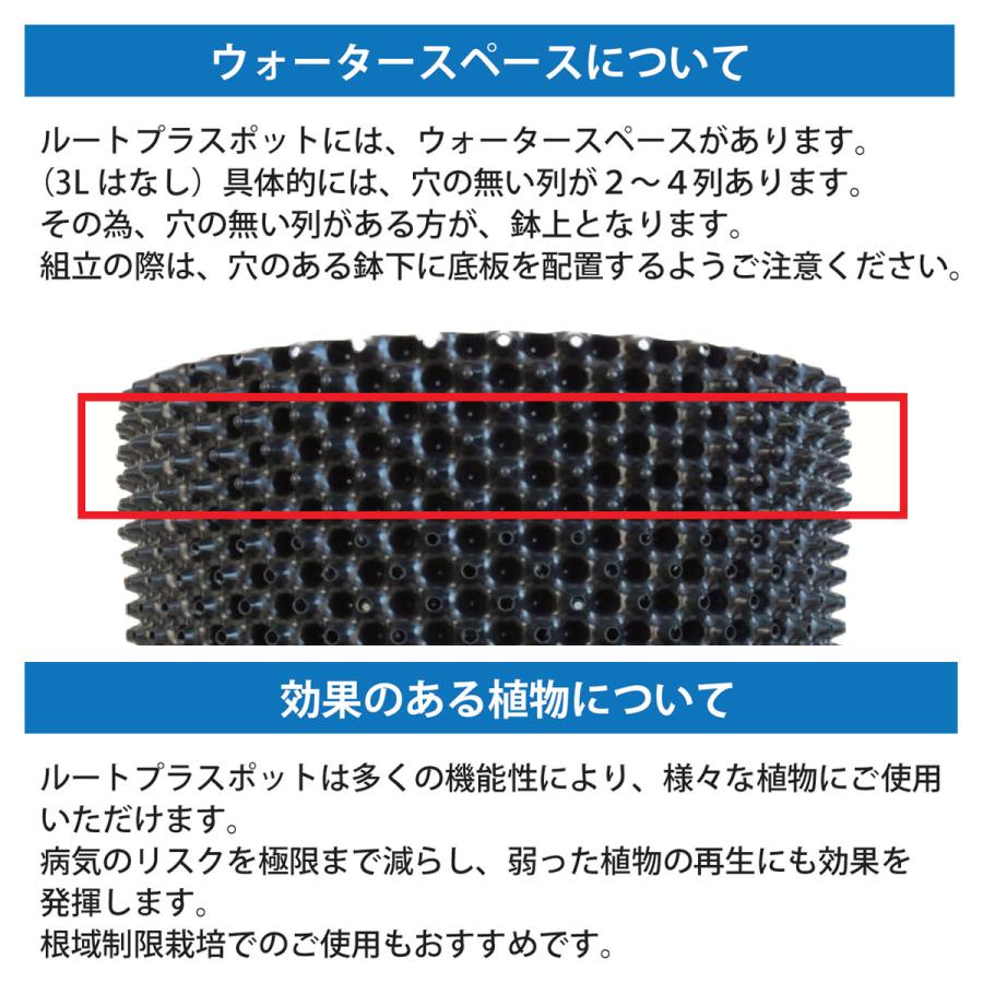 まとめ買い 7個入 ルートプラスポット ブラック 7.5L GSAP200M 南榮工業 RootPlusPOT プラスチック鉢 送料無料 代金引換不可_11