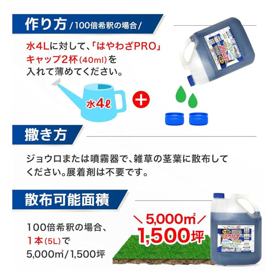 除草剤 はやわざPRO 5L×4本 ハート 除草剤 強力 業務用 除草剤 はやわざ 除草剤 グリホサート 除草剤 液体 除草剤 はやわざ除草剤 雑草防除 グリホサート液剤_1