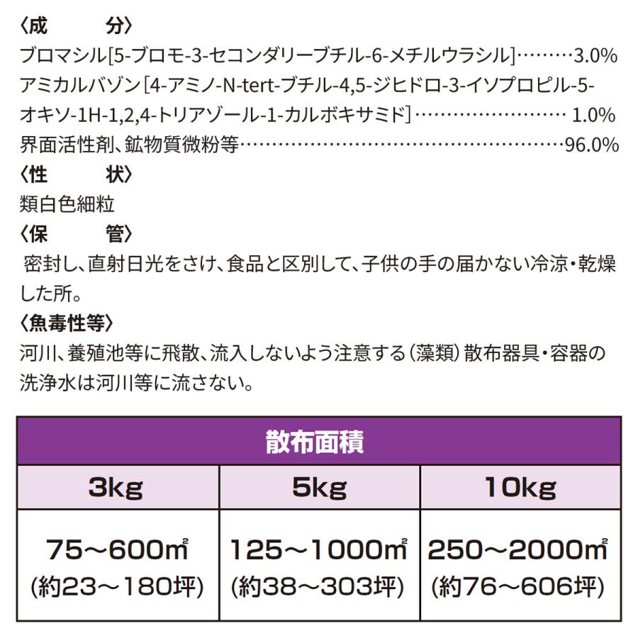 除草剤 ブロマックスW9 3kg×6箱 ハート 顆粒 強力 業務用 ブロマックス