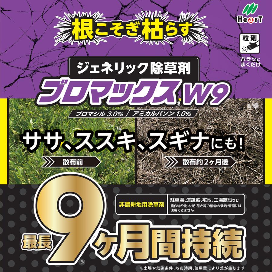 除草剤 ブロマックスW9 10kg ハート 顆粒 強力 業務用 ブロマックス