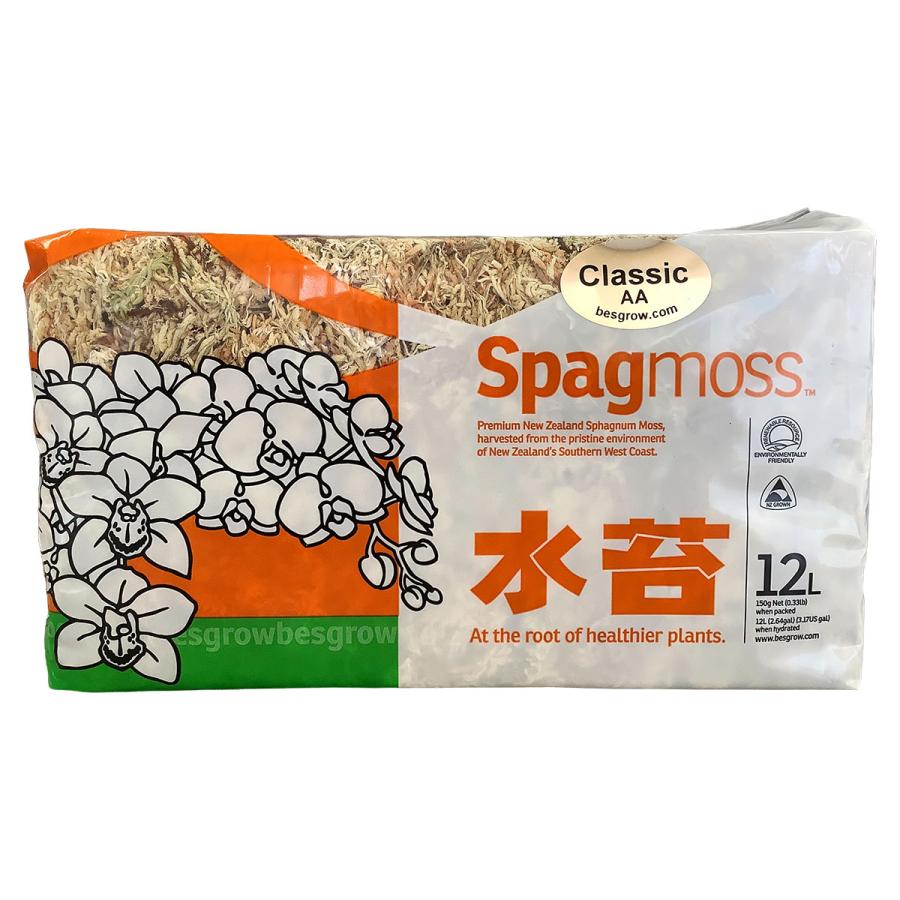 ニュージーランド産 圧縮水苔 12L/150g Besgrow Spagmoss Classic AA