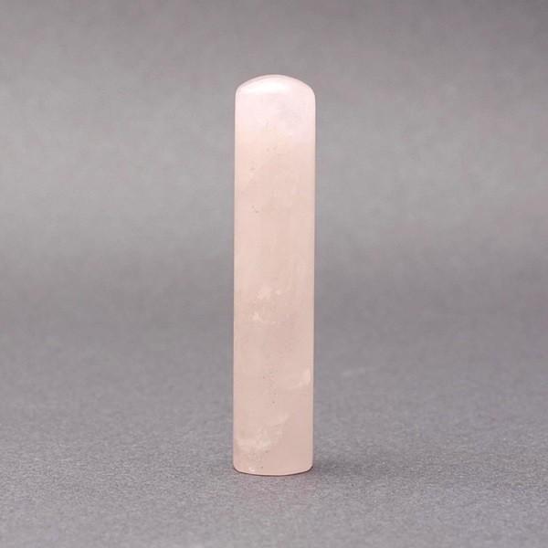 印鑑／実印／紅水晶／12mm／ケース別売／石彫り職人の作成印影