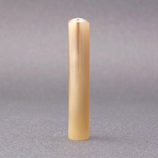 印鑑／実印／オランダ水牛色上・牛角色／10.5mm／アタリ選択可／ケース別売／上彫り職人の完全手彫り
