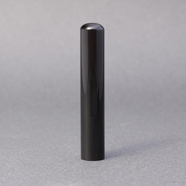 印鑑／実印／黒水牛／10.5mm／アタリ選択可／ケース別売／大周先生の完全手彫りの画像
