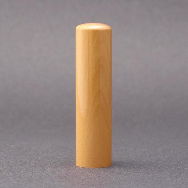 印鑑／銀行印／上柘・アカネ／15mm／ケース別売／大周先生の完全手彫り
