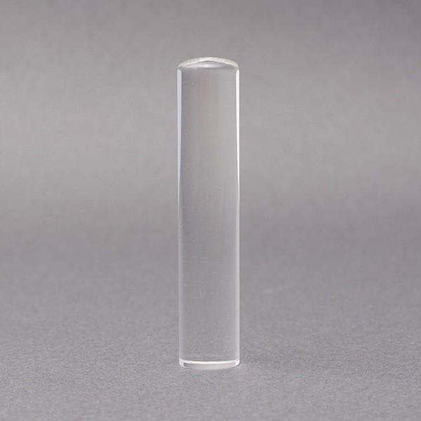 印鑑／認印／水晶／12mm／ケース別売／石彫り職人の作成印影