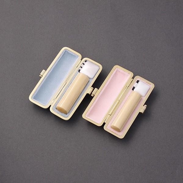 印鑑セット／実印・銀行印2本セット／ファンシー付-SS-薩摩本柘-13.5mm12mm／熟練職人の手彫り仕上げ