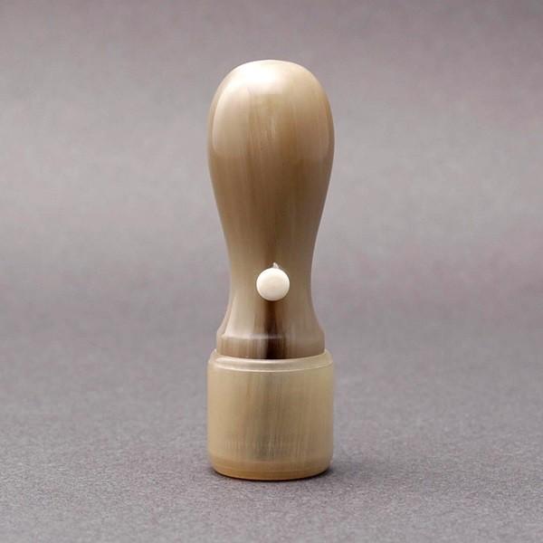印鑑／代表者印／丸天丸タイプ／オランダ水牛色上・牛角色／16.5mm／ケース別売／上彫り職人の完全手彫り