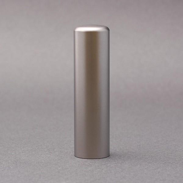 印鑑／代表者印／丸寸胴タイプ／シルバーチタン／16.5mm／ケース別売／大周先生の作成印影
