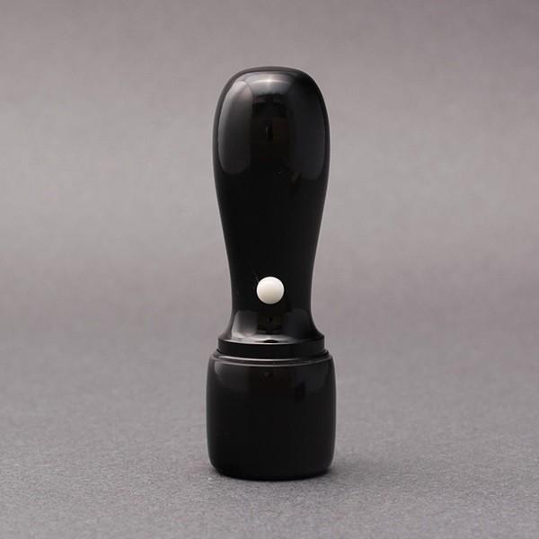 印鑑／法人銀行印／丸天丸タイプ／黒水牛／16.5mm／ケース別売／上彫り職人の完全手彫り
