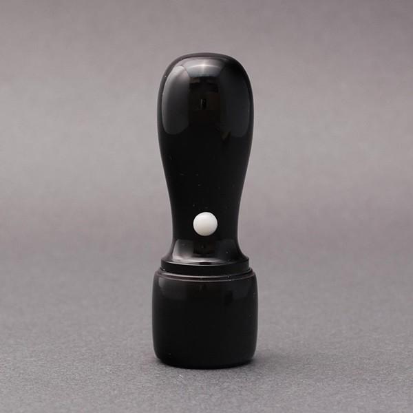 印鑑／法人銀行印／丸天丸タイプ／黒水牛／18mm／ケース別売／上彫り職人の完全手彫り
