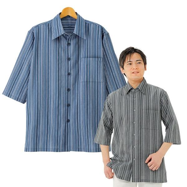 国産高島ちぢみ7分袖シャツ | 