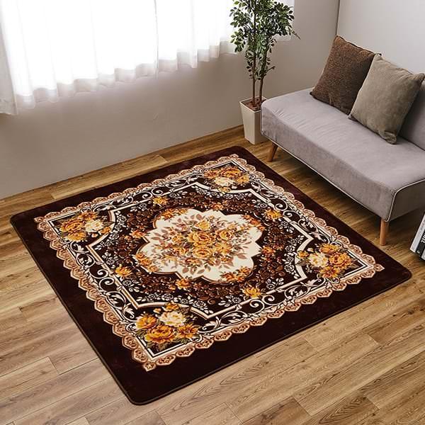 ホットカーペット対応あったかカービングラグ 220×220cm | 