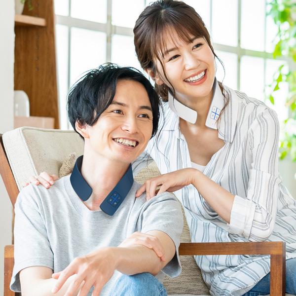 NIPLUX  NECK RELAX 1S ネイビーグリーン NIPLUX公式店】NECK RELAX 1S│独自EMSと温熱機能で首ケア│首と