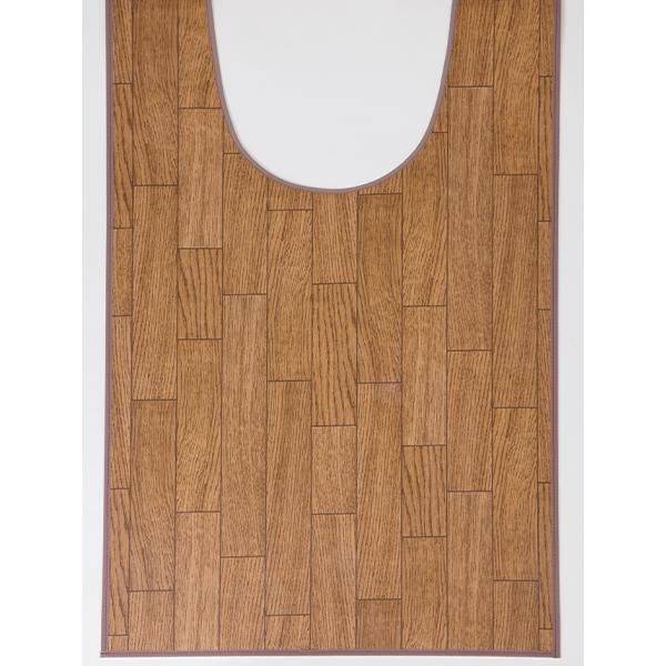 拭ける！木目調トイレマット ロング60×100cm | 