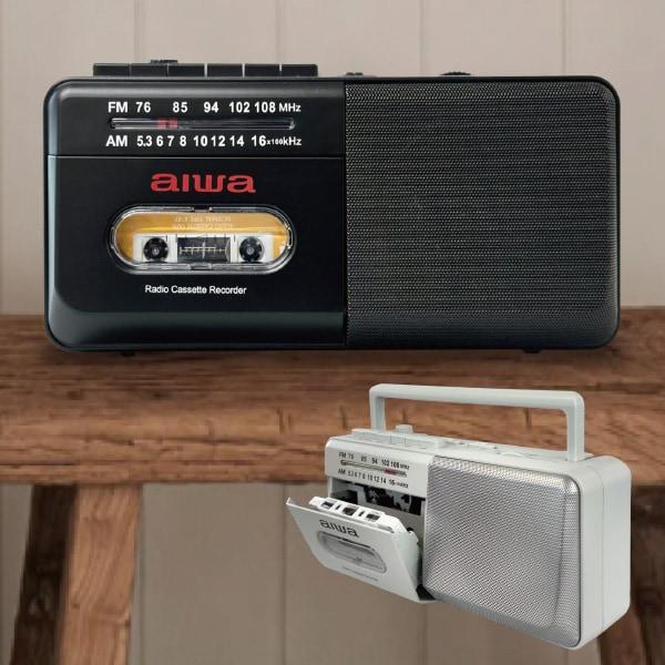 aiwa シンプルラジカセ グレー ブラック | 