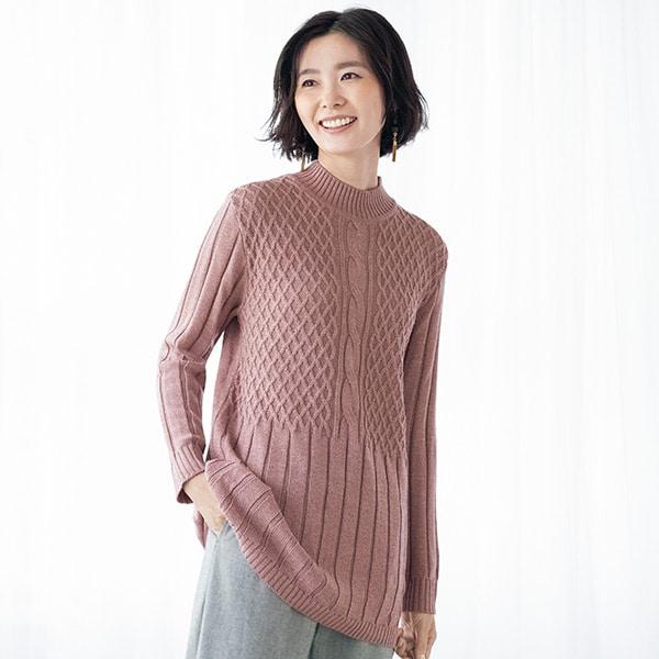 編み地変化ニットチュニック LL M〜L | 