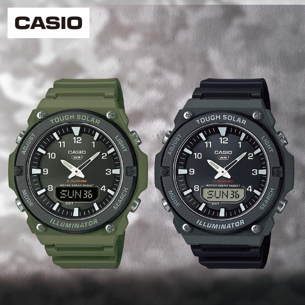 カシオ ソーラー電池防水ミリタリーウオッチ | 
