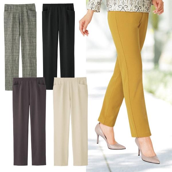 ヒートエフェクト暖か美脚ストレートパンツ | 