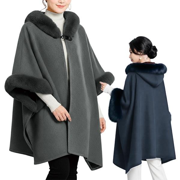 エコファー使いあたたかポンチョ | 