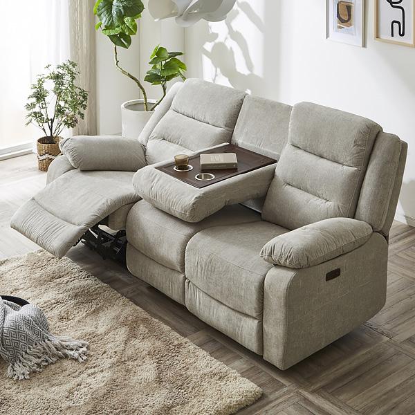 電動リクライニングソファ 3人掛け スマホ充電 電動ソファー ※北海道・沖縄・離島お届け不可。キャンセル不可。 | 