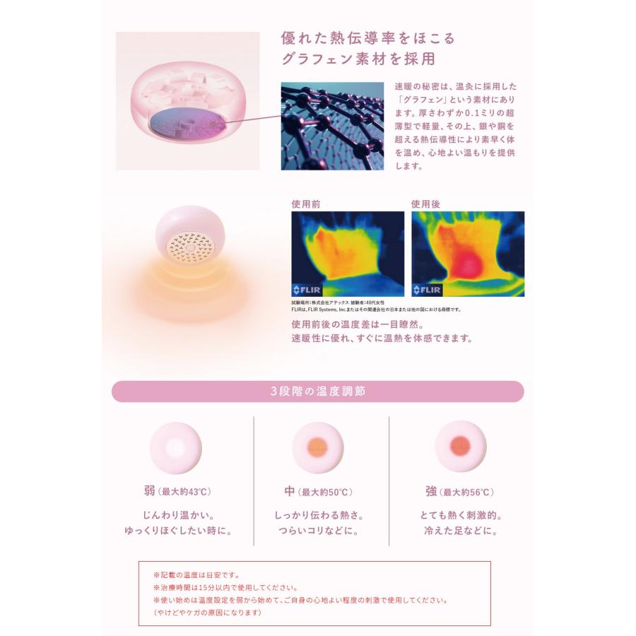 ATEX ルルド フェムオンテック 温灸プチ＜グリーン ピンク ホワイト＞ |  | 05
