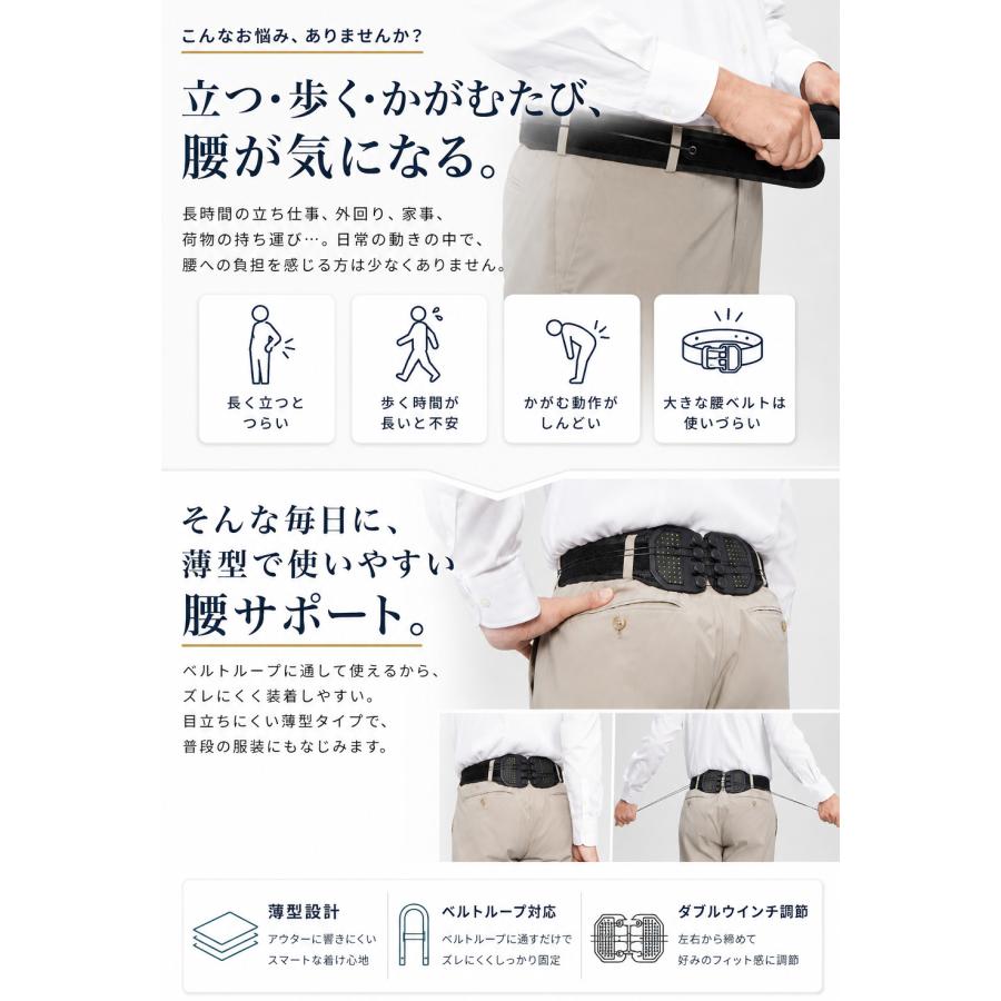 Dr.House ダブルウインチベルト薄型ベルトループタイプ 1枚＜S M L LL＞ |  | 02