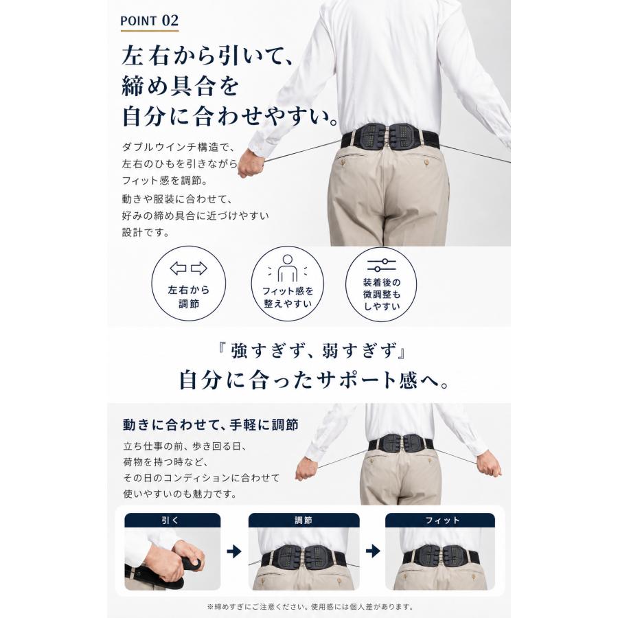 Dr.House ダブルウインチベルト薄型ベルトループタイプ 1枚＜S M L LL＞ |  | 04